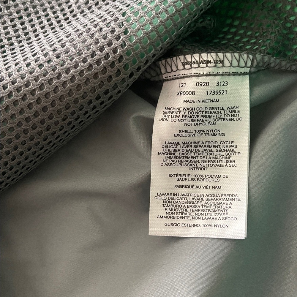 Columbia Youth Green Gray Raincreek Falls Raincoat Jacket Large 14/16 NWT - Picture 6 of 6